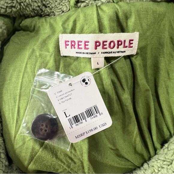 NWT NEW Free People Joplin Faux Teddy Jacket - Picture 10 of 13